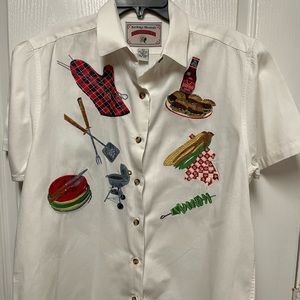 Red Ridge Mountain Outfitters Original Embroidered Mens Shirt Size Large